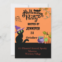 Personalised Halloween Invitations Card