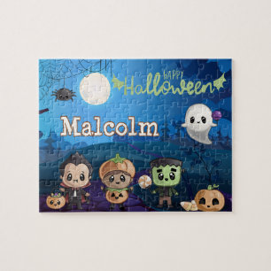Personalised Halloween Monster Kid Puzzle 