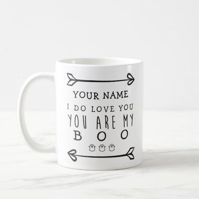 Personalised Halloween Mug - Boo (Left)