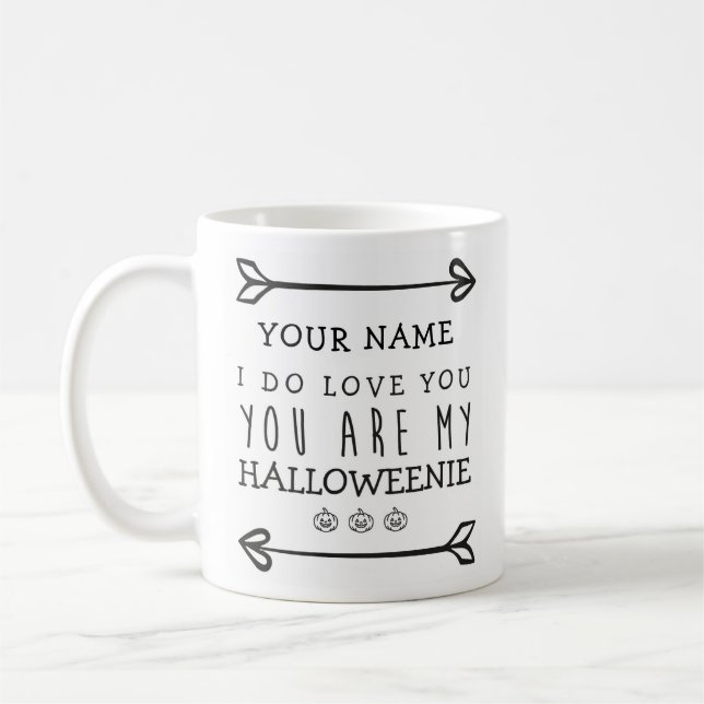 Personalised Halloween Mug  - Halloweenie (Left)