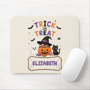 Personalised Halloween Name Mouse Pad for Kids