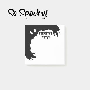Personalised Halloween Notepad Funny Monster