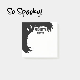 Personalised Halloween Notepad Funny Monster