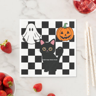 Personalised Halloween Paper Napkin