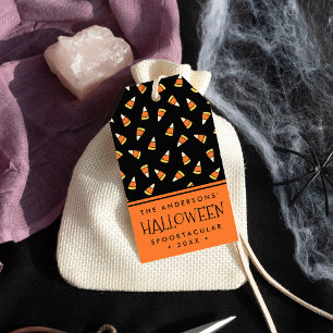 Personalised Halloween Party Candy Corn Gift Tags