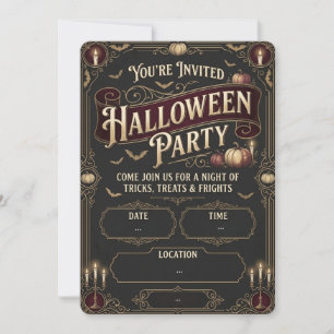 Personalised Halloween Party Invitation