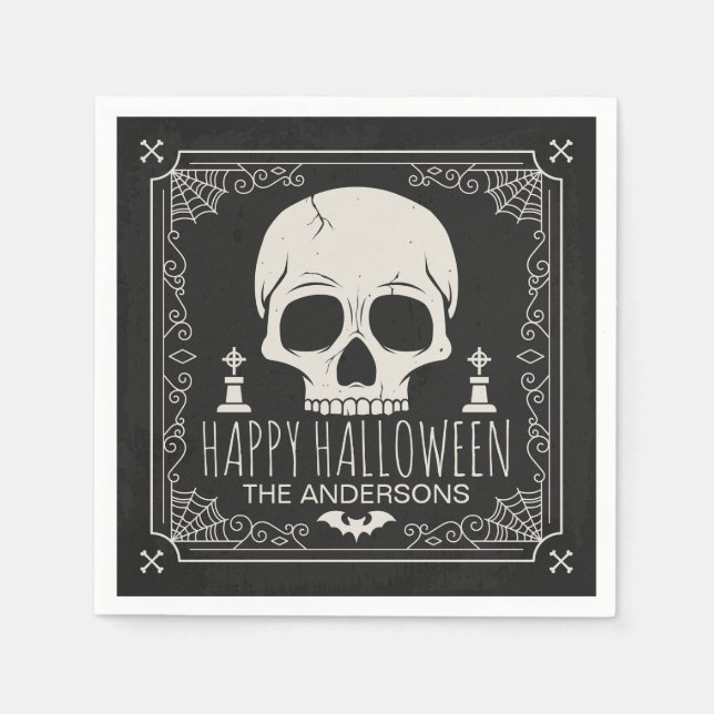 Personalised Halloween Party | Napkin (Front)