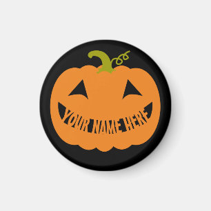 Personalised Halloween Pumpkin Magnet