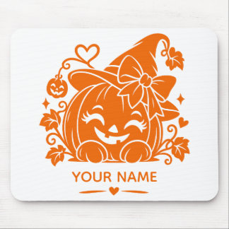 Personalised Halloween Pumpkin Mouse Pad