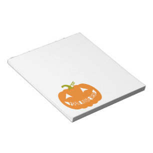 Personalised Halloween Pumpkin Notepad