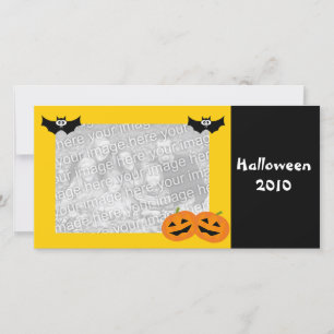 Personalised Halloween Pumpkin Photo Card
