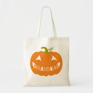 Personalised Halloween Pumpkin Tote Bag
