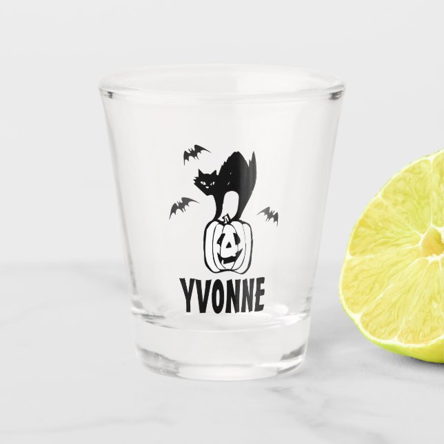 Personalised Halloween Shot glass (Front)