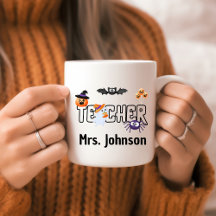 Personalised Halloween Teacher Cute Gift Funny