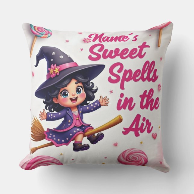 Personalised Halloween Throw Pillow (Front)