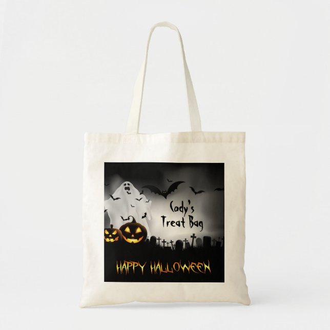 Personalised Halloween Tote Bag (Front)