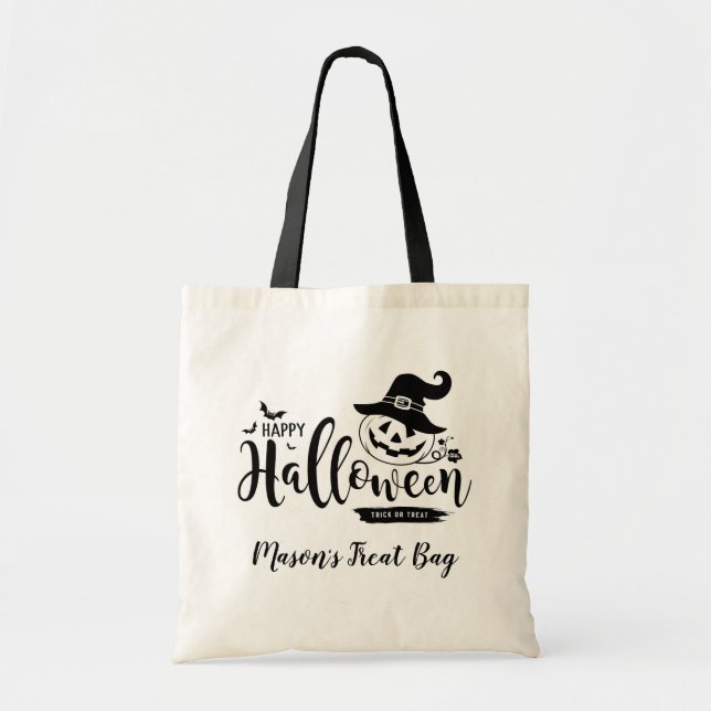 Personalised Halloween Tote Bag (Front)