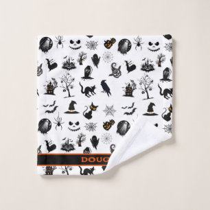 Personalised Halloween washcloth Wash Cloth