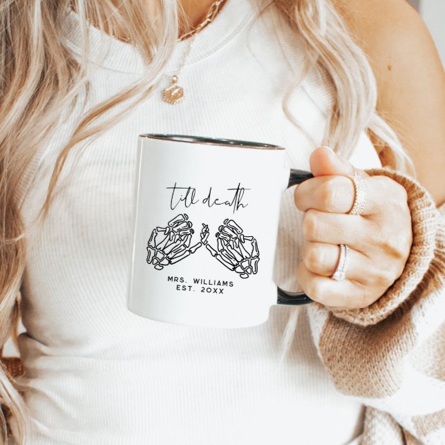 Personalised Halloween Wedding Till Death Coffee  Mug (Creator Uploaded)