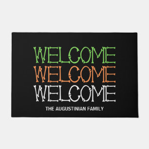 Personalised Halloween WELCOME  Doormat