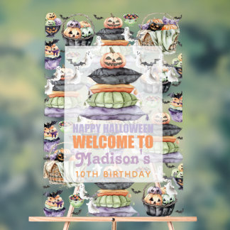 Personalised Halloween Welcome Sign