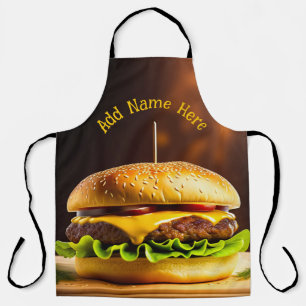 Personalised Hamburger Design Apron