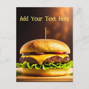 Personalised Hamburger - Postcard