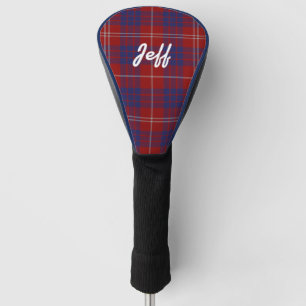 Personalised Hamilton Tartan Plaid Driver Cover