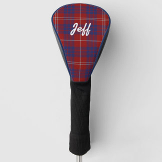 Personalised Hamilton Tartan Plaid Driver Cover