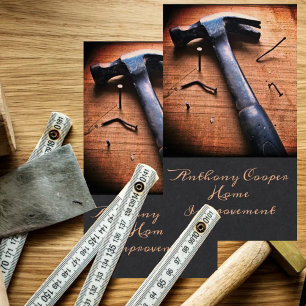 Personalised hammer picture business card