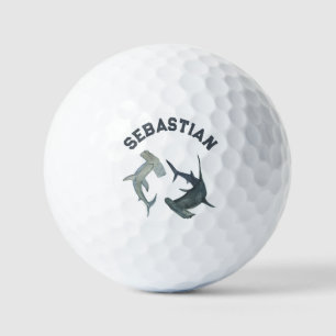 Personalised Hammerhead Shark Golf Ball   Custom