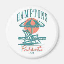 personalised hamptons bachelorette  lounger 