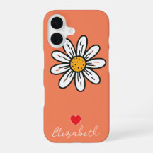 Personalised Hand Drown Cute Daisy Floral Custom