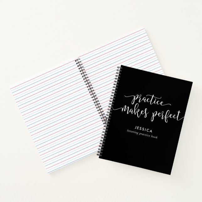 Personalised Hand Lettering Practice Book (Inside)