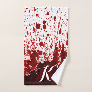 Personalised Hand Towel Blood Splatter Vampire Got