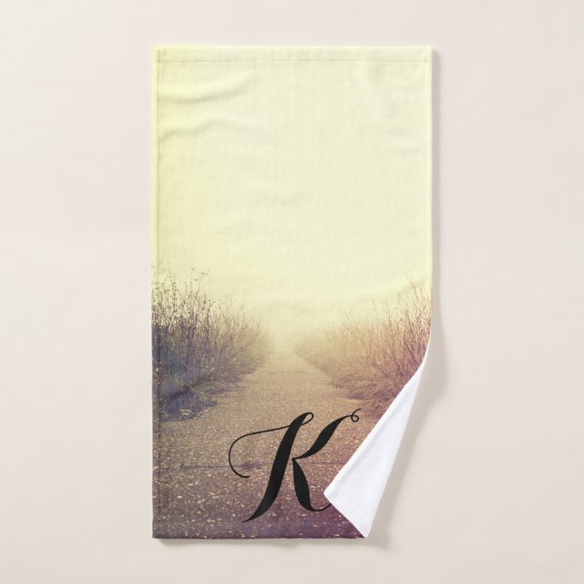 Personalised Hand Towel Sunrise Pathway Walkway Pa (Hand Towel)