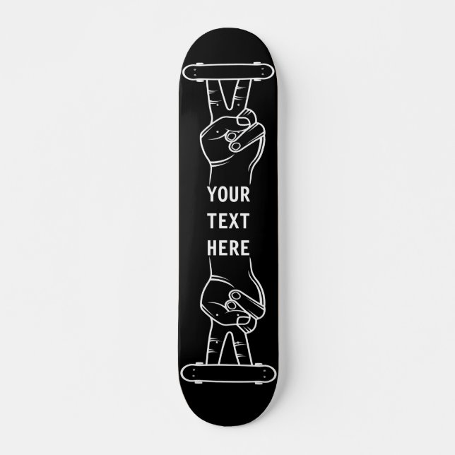 Personalised - Hand with Tiny Skateboard (Front)