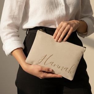 Personalised Handbag Gift Bridesmaid Bridal Party Accessory Pouch