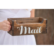 Personalised Handcrafted Wooden Mail Crate Holder