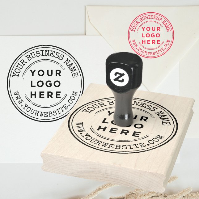 Personalised handmade business logo large rubber stamp (Creator Uploaded)