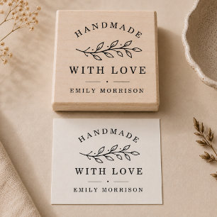 Personalised Handmade Business Rubber Stamp
