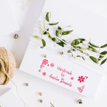 Personalised Handmade by Christmas Snowflake Stamp