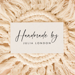 Personalised "Handmade by" Rubber Stamp – Elegant