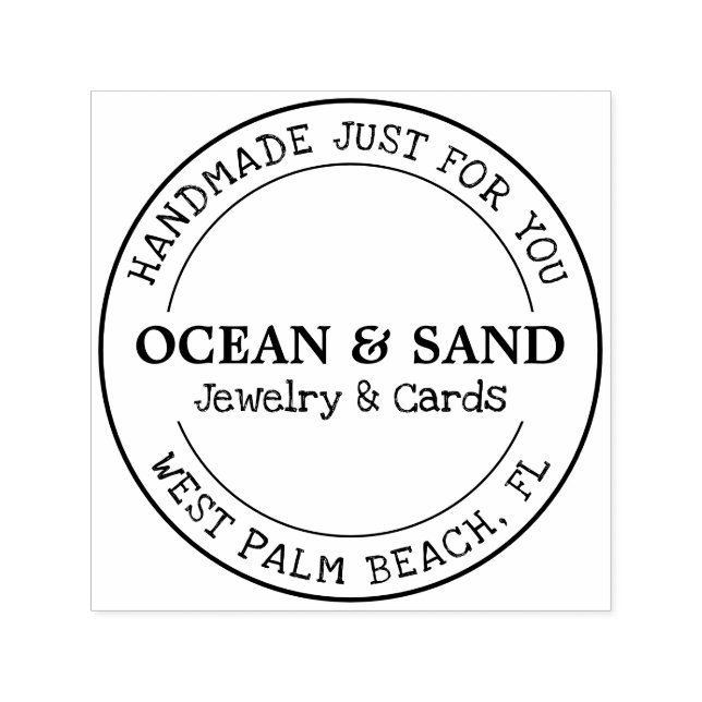 Personalised Handmade Just For You Self-inking Stamp (Design)