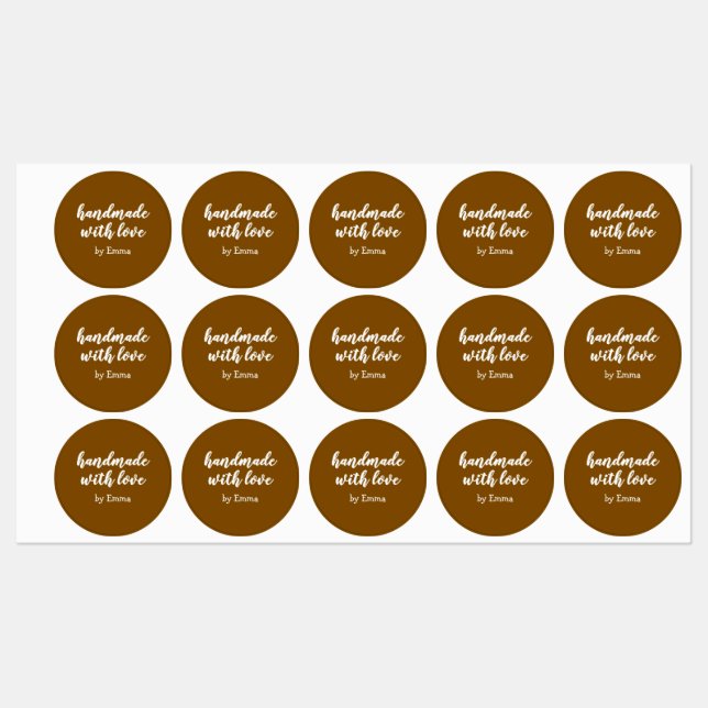 Personalised Handmade with Love Minimalist (Sheet)