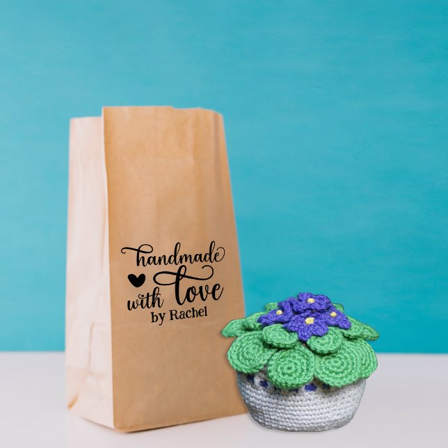 Personalised Handmade with love Rubber Stamp (Creator Uploaded)