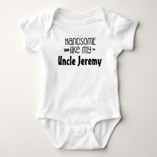 Personalised "Handsome Like My" Baby Bodysuit