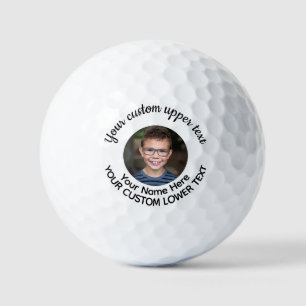 Personalised Handwritten Font 3-Line Golf Balls