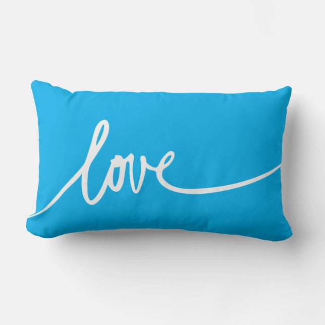 Personalised Handwritten Script Love Throw Pillow (Front)
