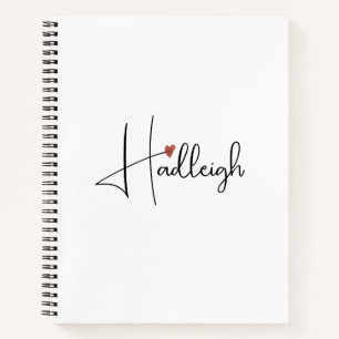 Personalised Handwritten Script Name Notebook
